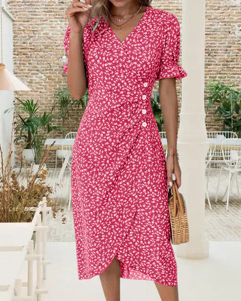 Fiona – Fresh Floral Midi Dress
