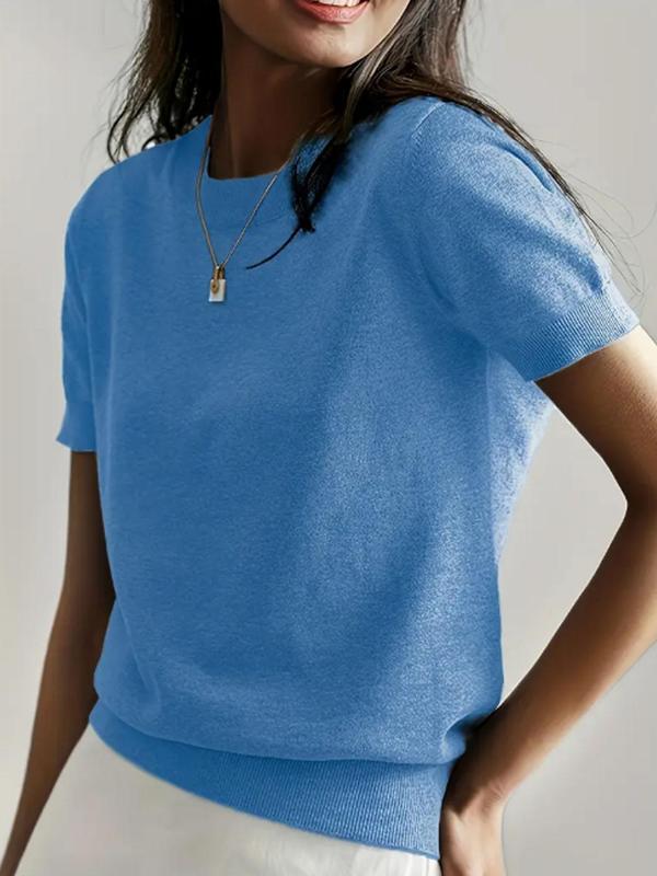 Ciela™ – Lightweight Short Sleeve Crewneck Pullover Top