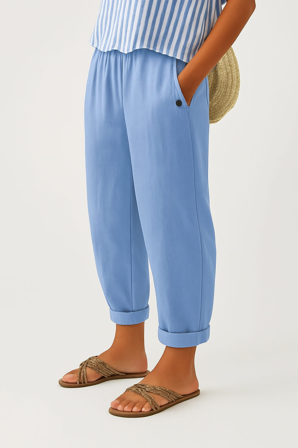 Romina - Timeless Linen-Cotton Trousers