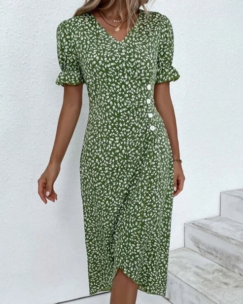 Fiona – Fresh Floral Midi Dress