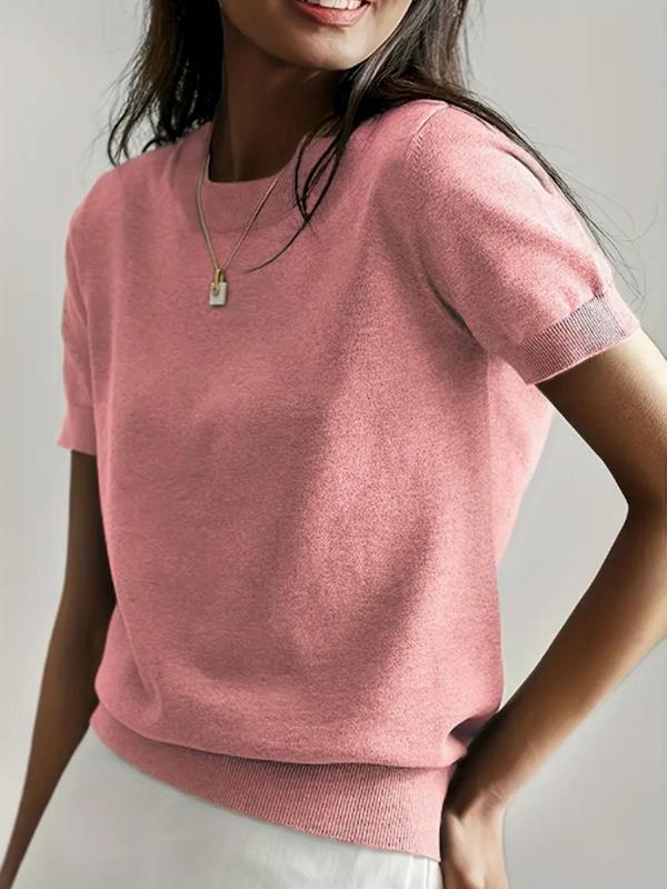 Ciela™ – Lightweight Short Sleeve Crewneck Pullover Top