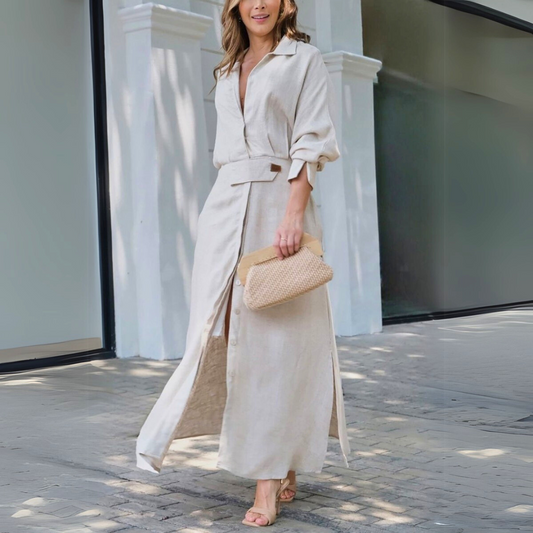 Lauren™ | Elegant V-Neck Maxi Dress