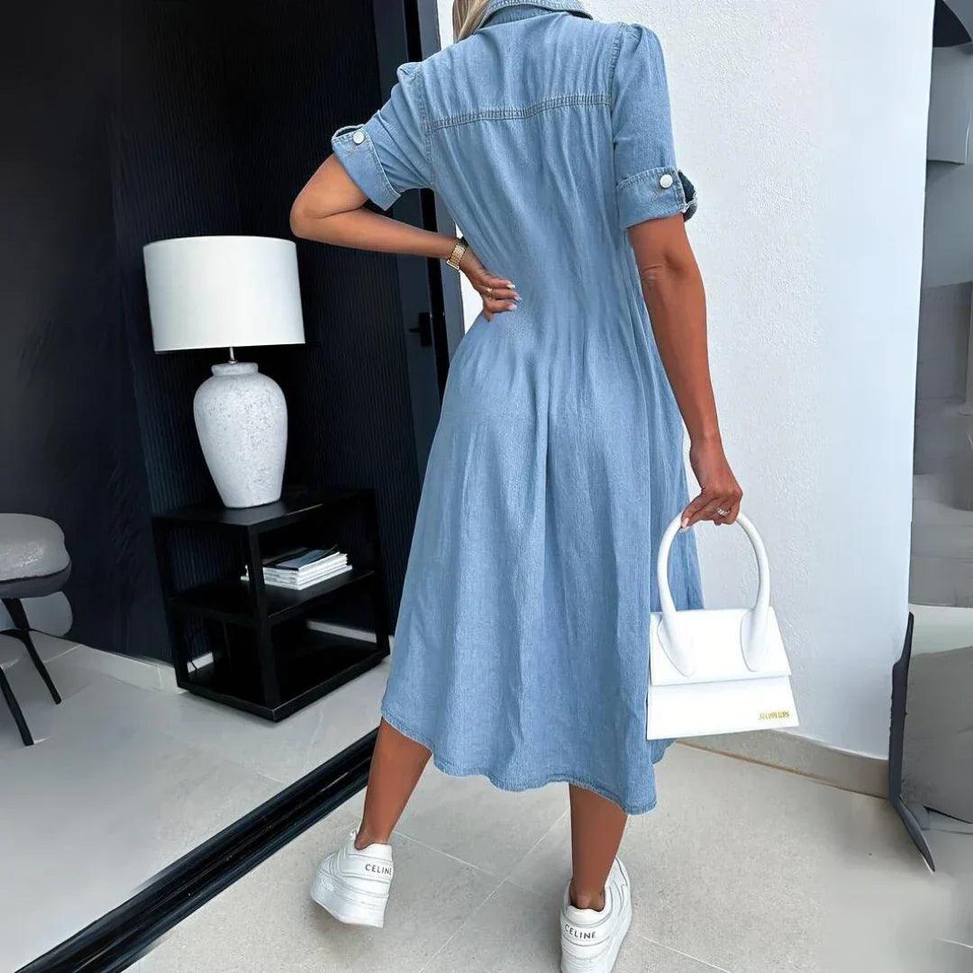 Joanna – Softly Elegant Midi Dress