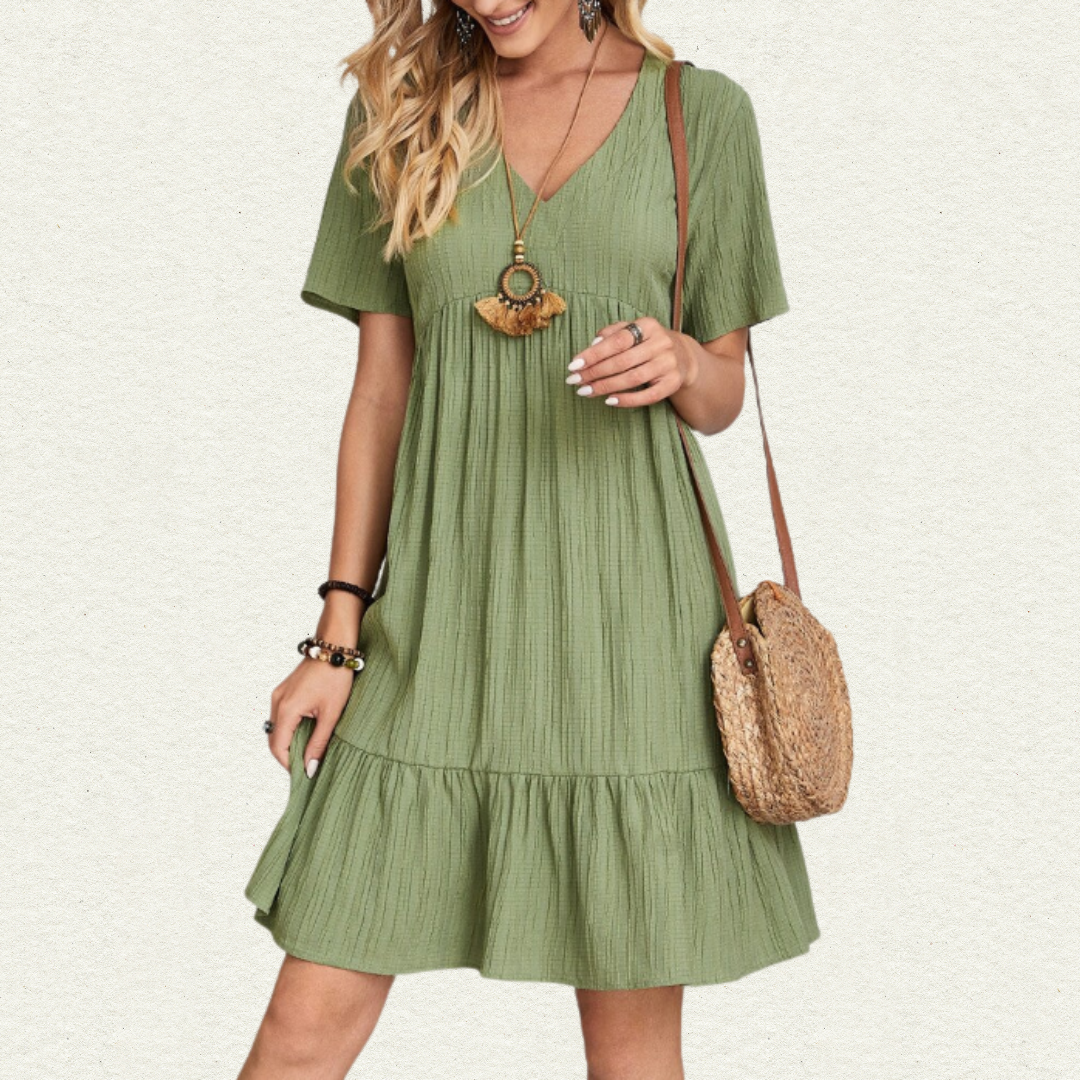 Norma | Layered Dress with Tummy Coverage