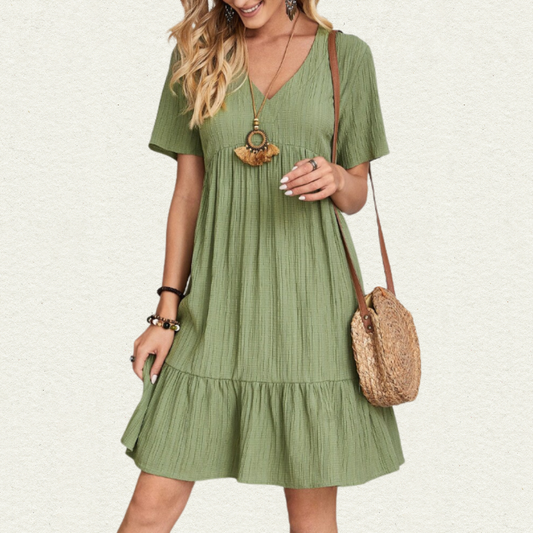 Norma | Layered Dress with Tummy Coverage