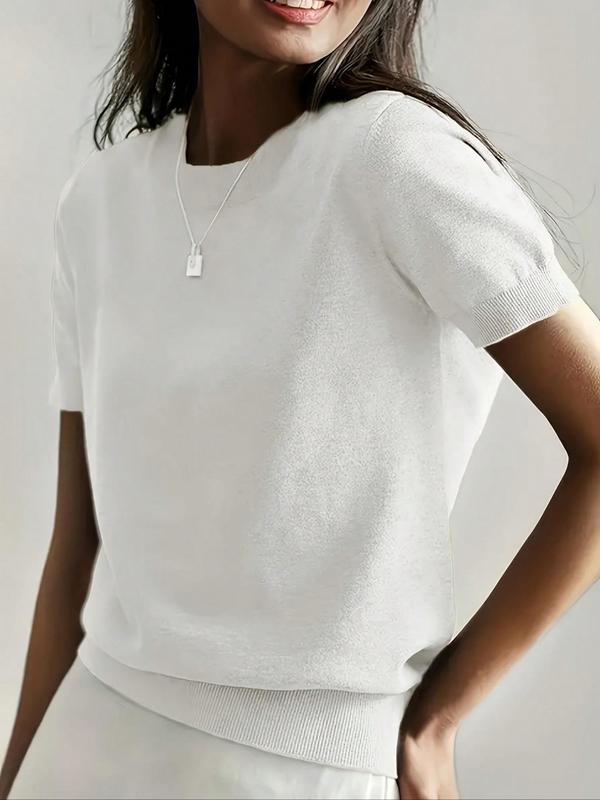 Ciela™ – Lightweight Short Sleeve Crewneck Pullover Top