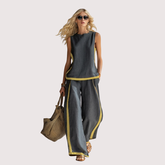 Leila - Elegant 2-Piece Set with Relaxed Fit and Refined Details