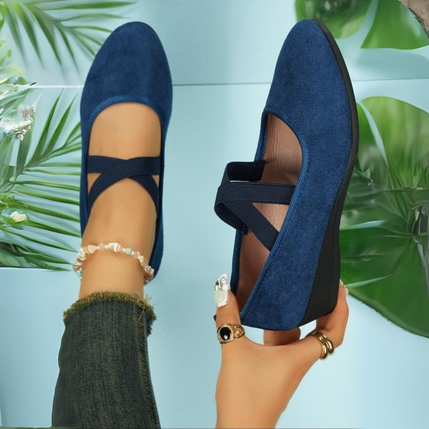 Elena – Elegant Wedge Heel Shoes