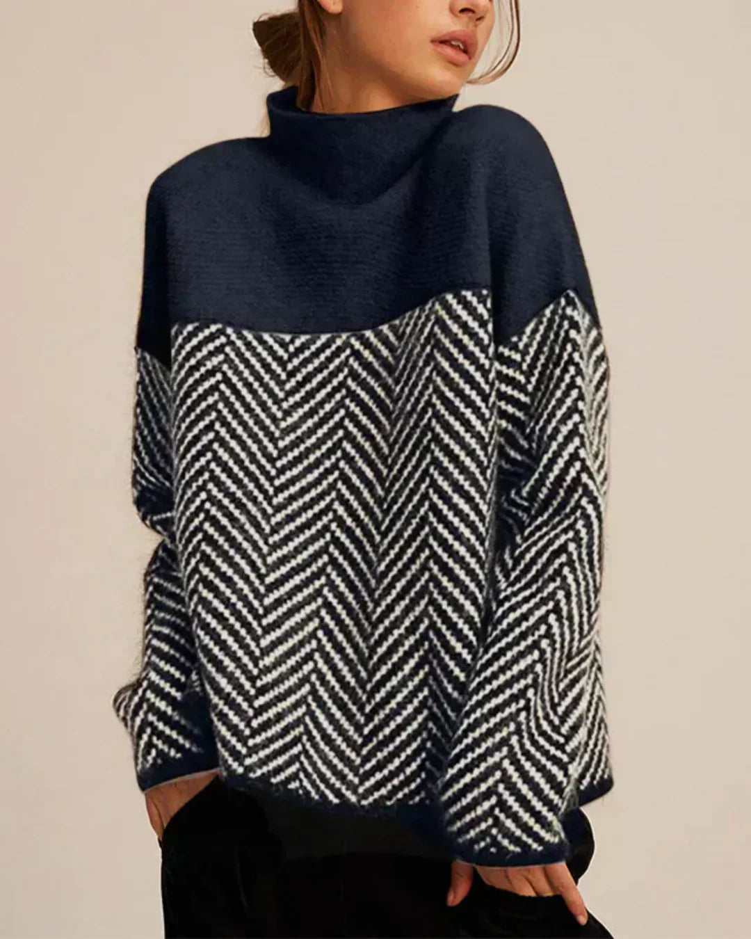 COTTON TURTLENECK SWEATER