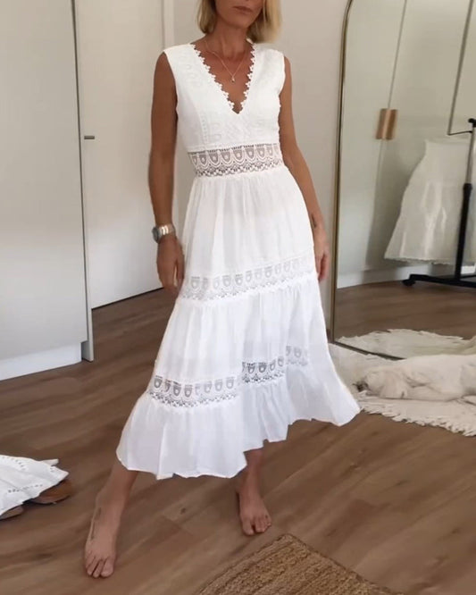 Clara – Lace-Detail Summer Dress