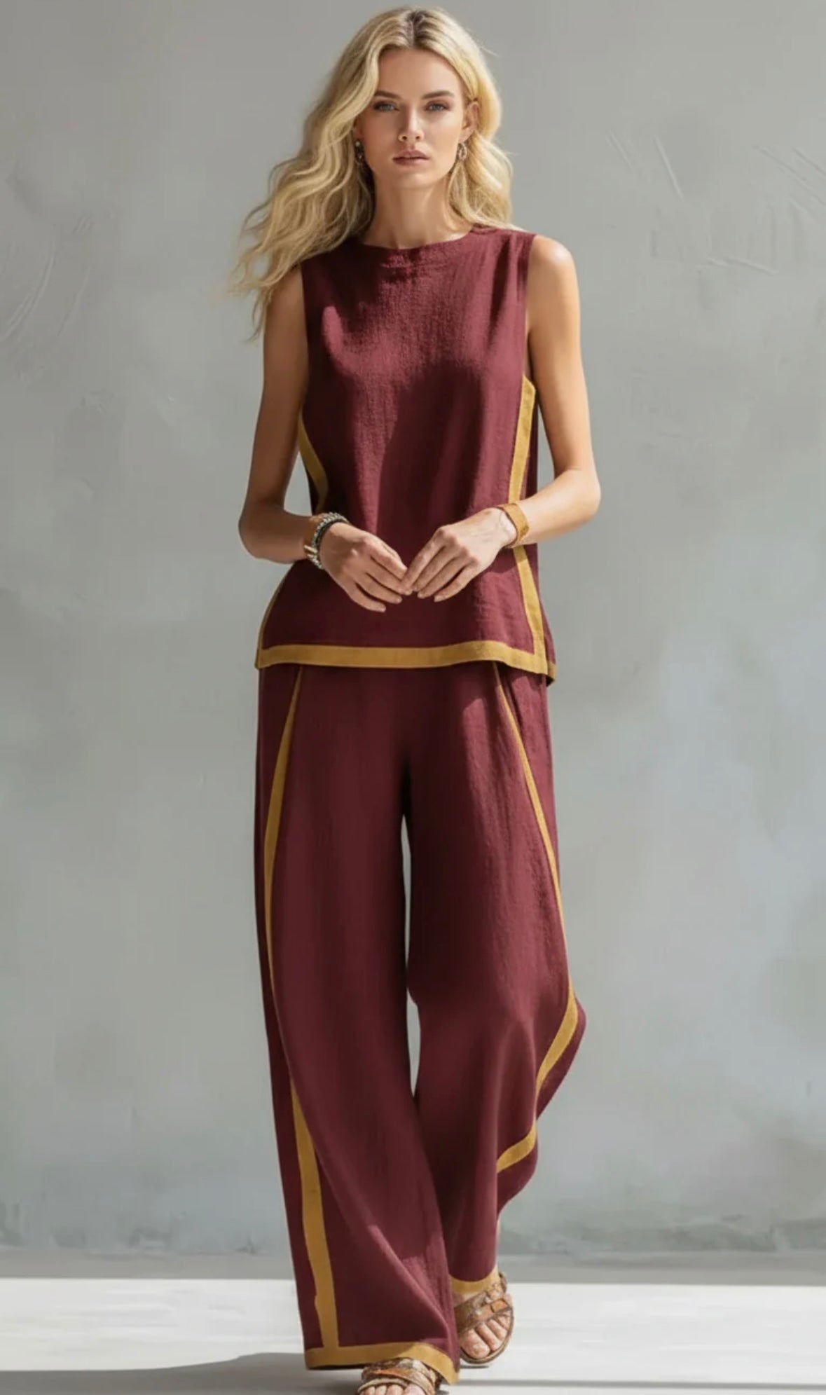 Leila - Elegant 2-Piece Set with Relaxed Fit and Refined Details