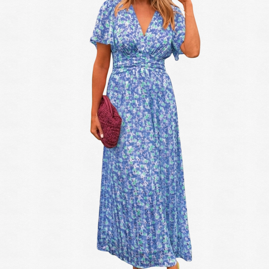 Faith | Elegant Long Dress With Flowers