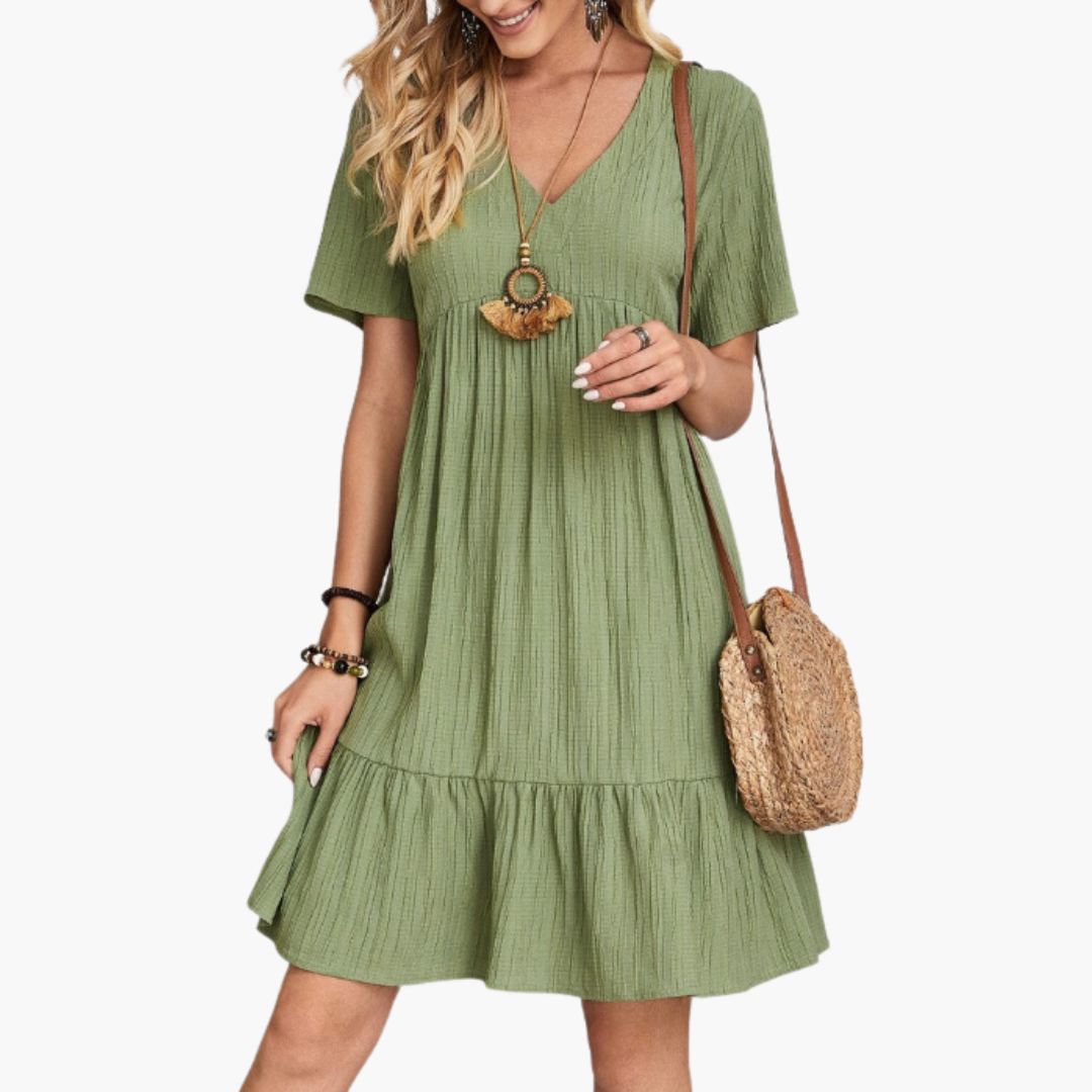 Norma | Layered Dress with Tummy Coverage