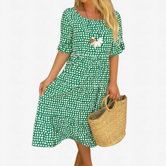 Diane | Short Sleeve Midi Dress