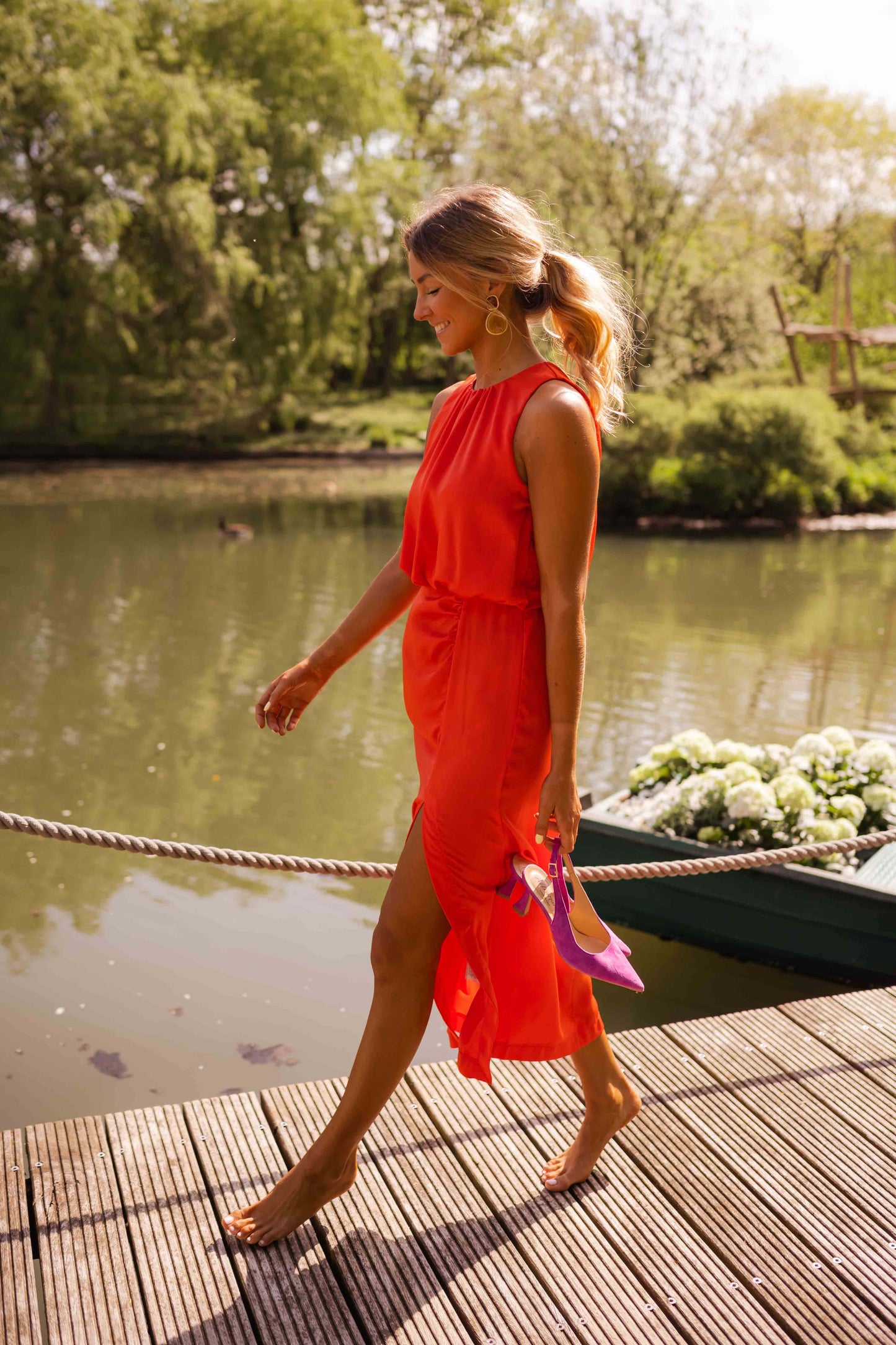 Elena – Side-Slit Summer Dress