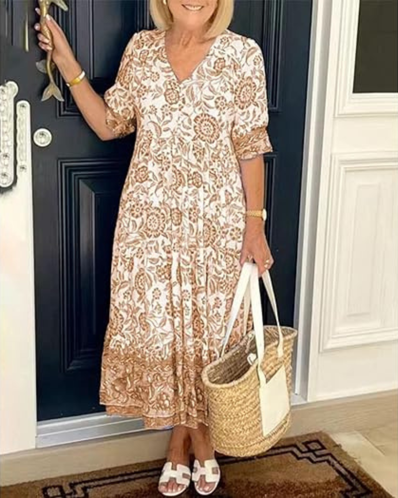 Sophie – Breezy Blue Floral Dress