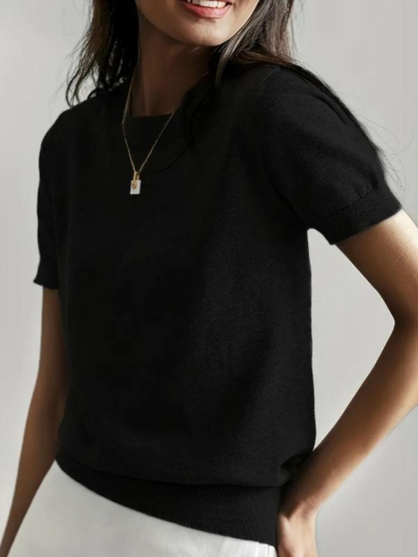 Ciela™ – Lightweight Short Sleeve Crewneck Pullover Top