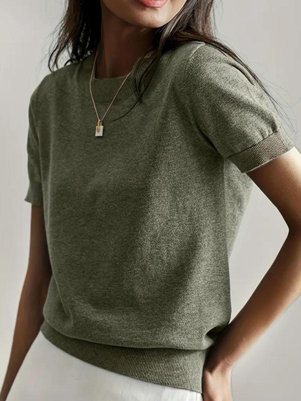 Ciela™ – Lightweight Short Sleeve Crewneck Pullover Top