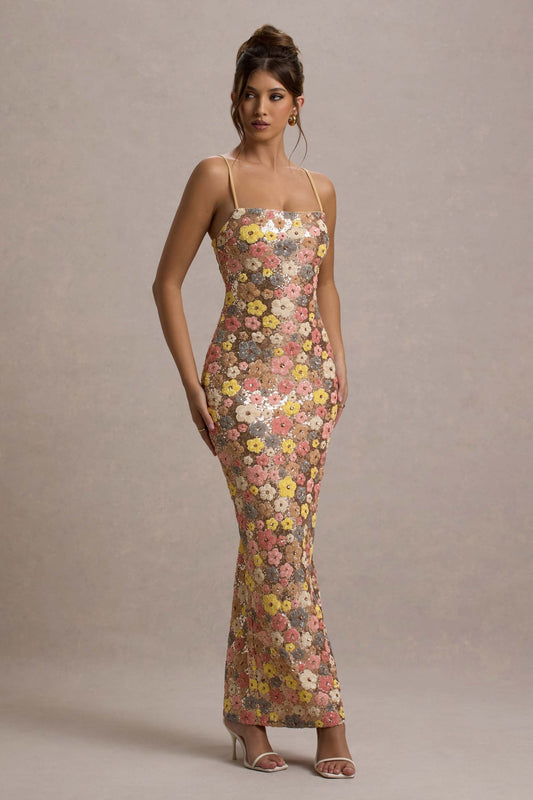 Selene – Pastel Glow Maxi Dress