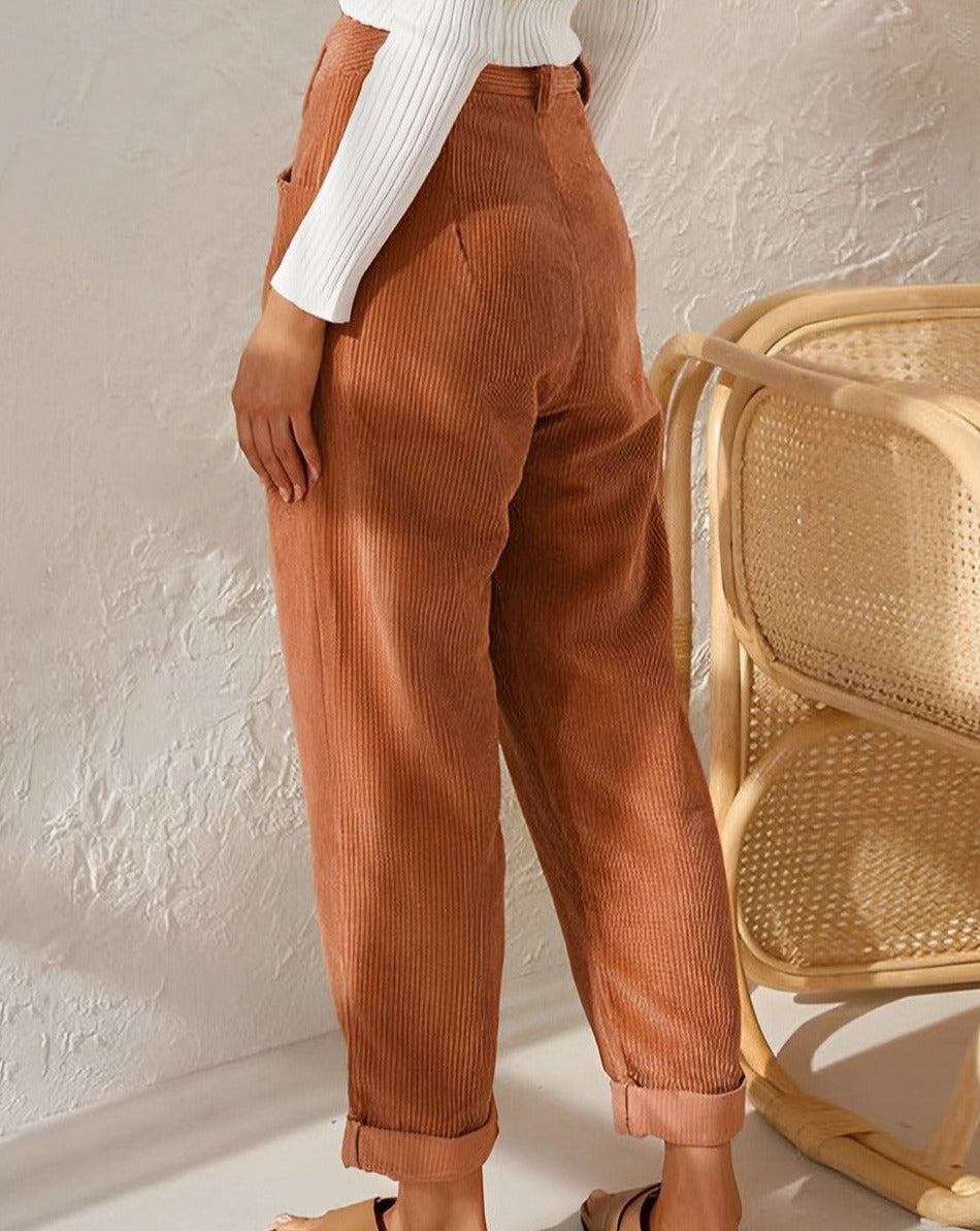 Stylish corduroy trousers